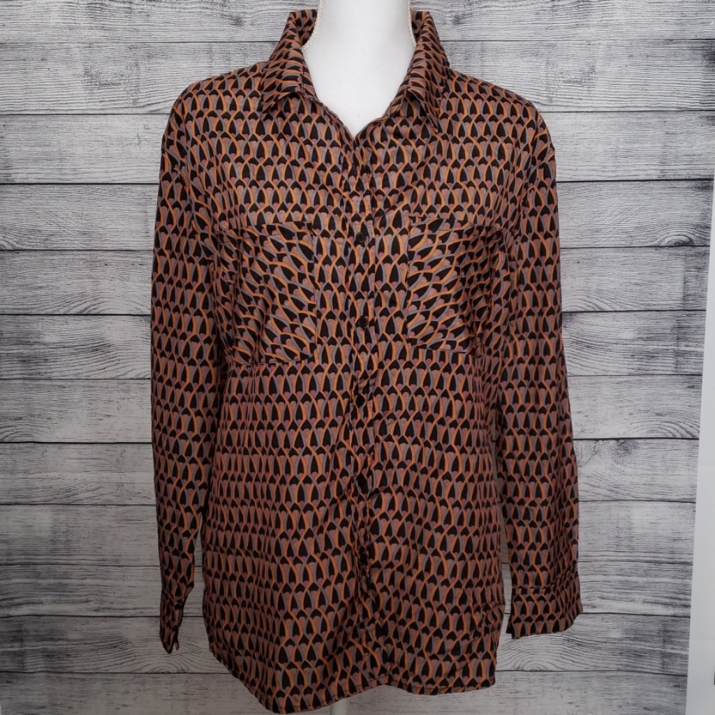 Mossimo Blouse Button Down Medium